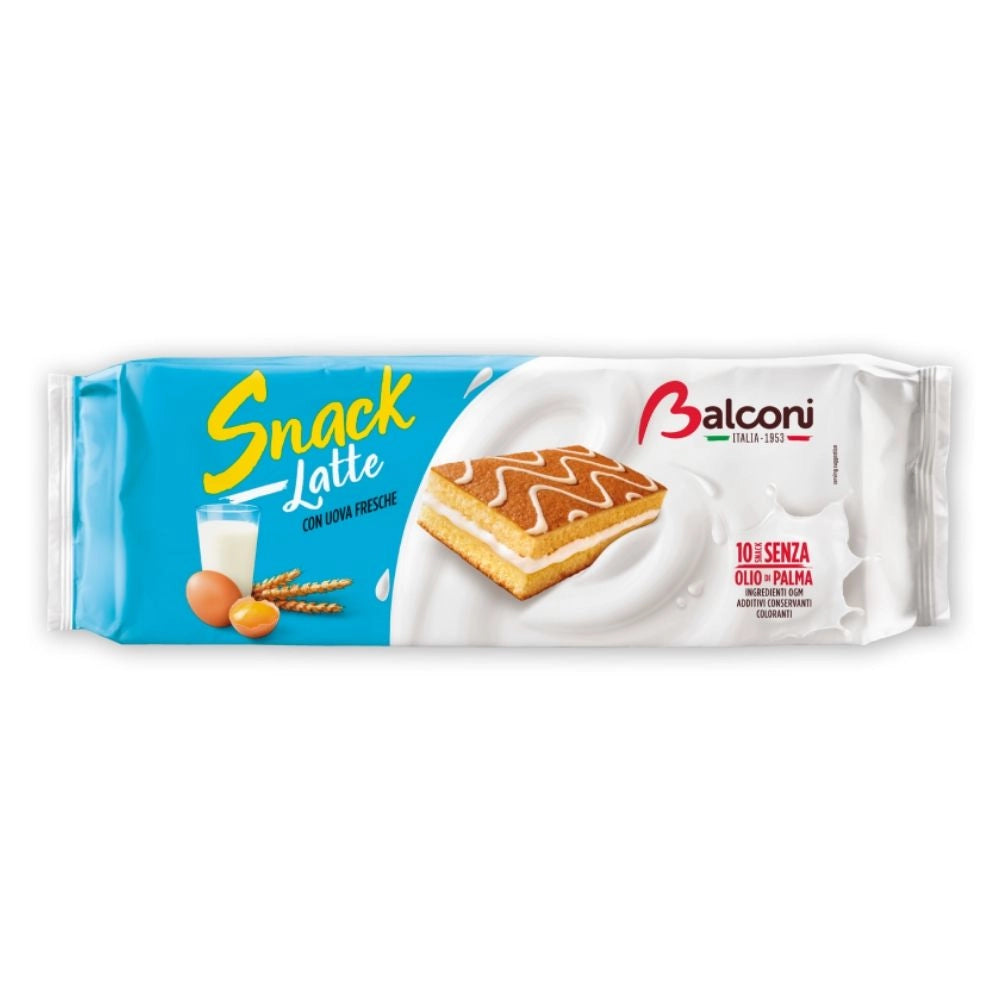 Balconi snack al latte in confezione da 10 brioches - 280 grammi totali