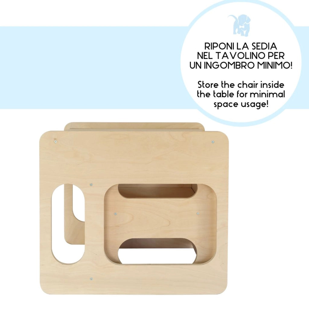 Tavolino con sedia Montessori