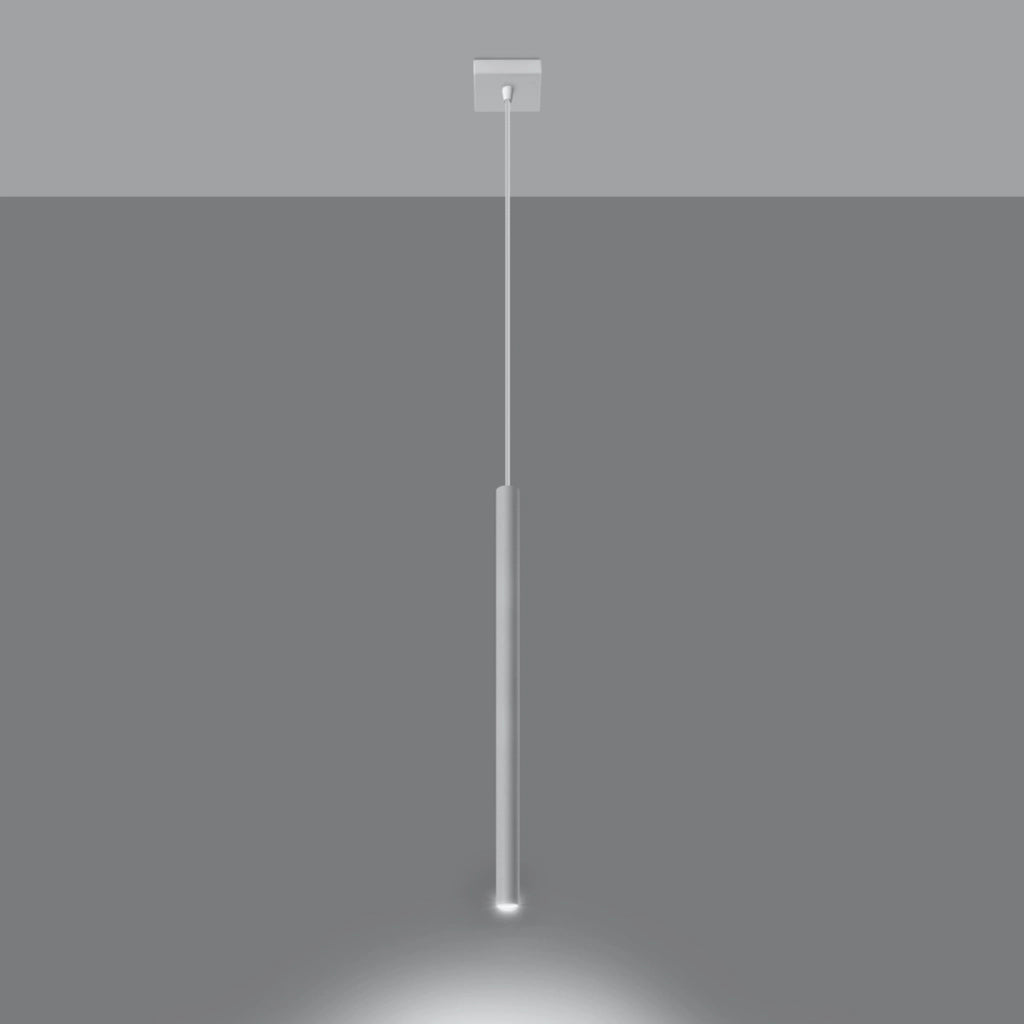 Lampada a sospensione Velino 1 bianca metallo G9 Pure Lume