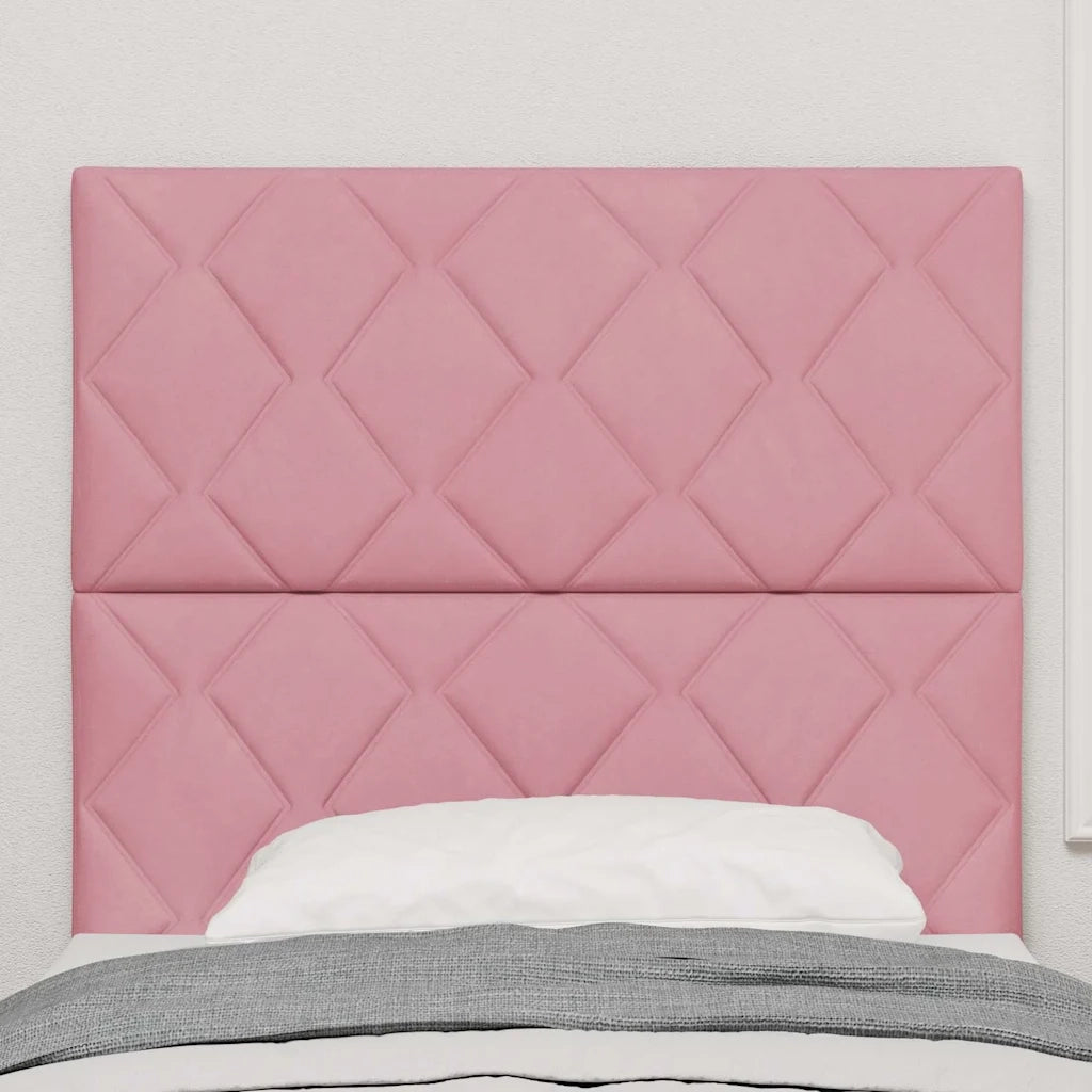 Testiera-Testata-Testiera Decorativa Rosa 100 cm Velluto 683819