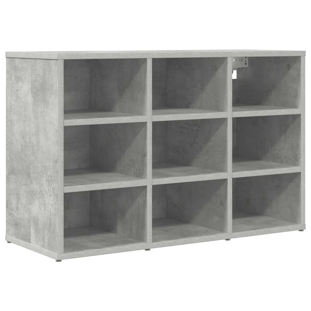 Mobile per scarpe-Scarpiera Grigio cemento 77,5 x 30 x 51 cm