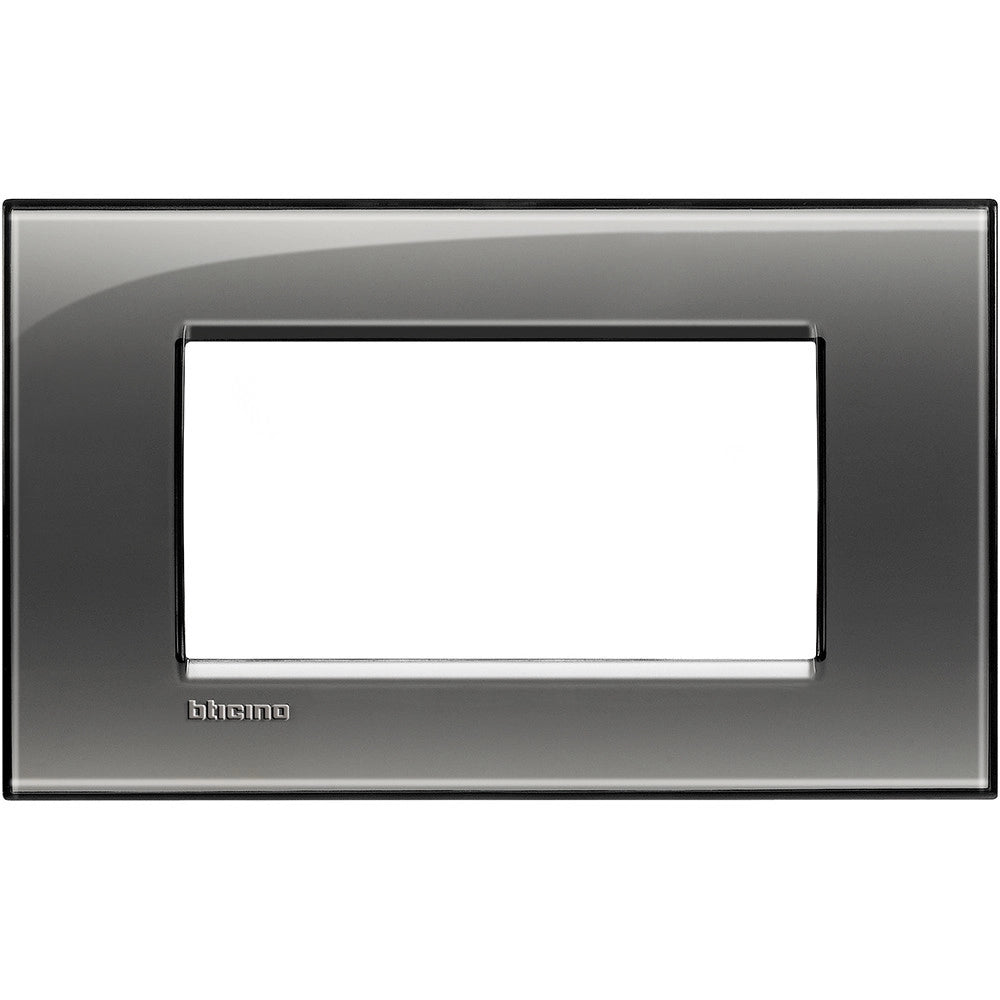 Bticino Living Light placca 504 4P Moduli fumo di londra LNA4804KF