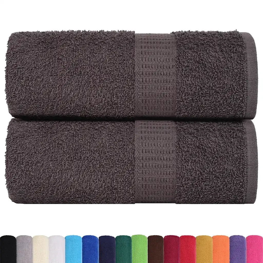 Asciugamani per ospiti FROGN 2 pz Antracite 30x50 cm 360 g/m² 136677