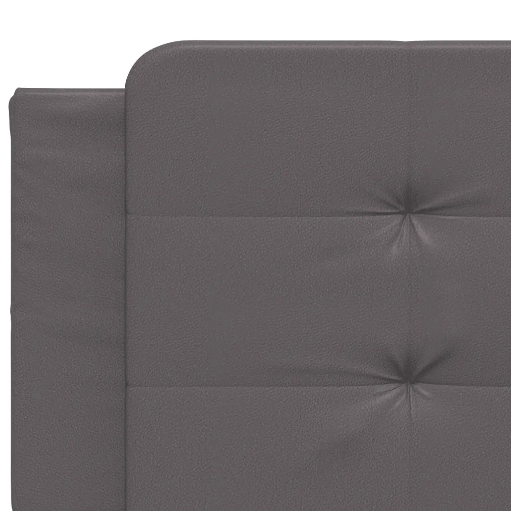 Letto con Materasso Zadar Grigio 200x200 cm in Similpelle 3208890