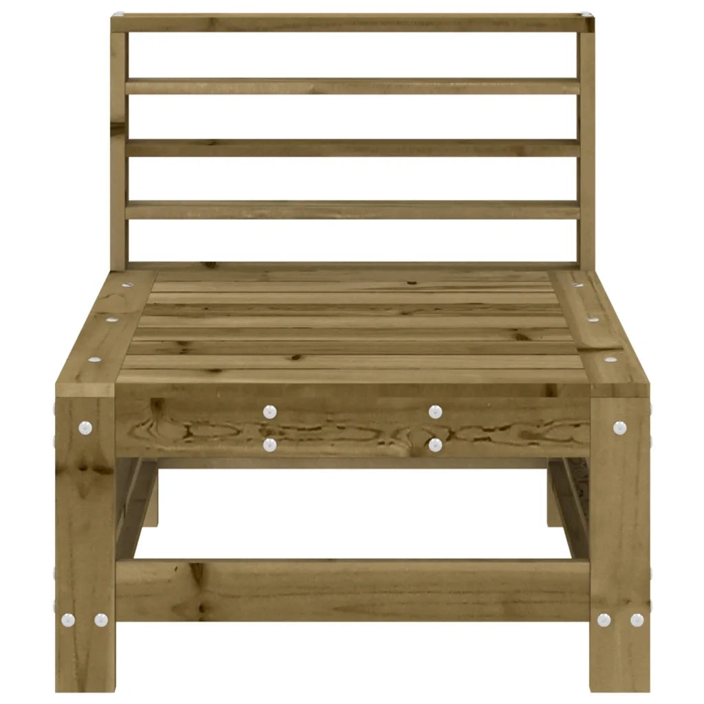 Divani Centrali da Giardino 2 pz in Legno di Pino Impregnato 825645