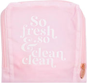 Borsa da viaggio pieghevole, rosa "So Fresh & So Clean Clean", 53,3 x 55,9 cm, leggera, progetto sostenibile con chiusura a cerniera