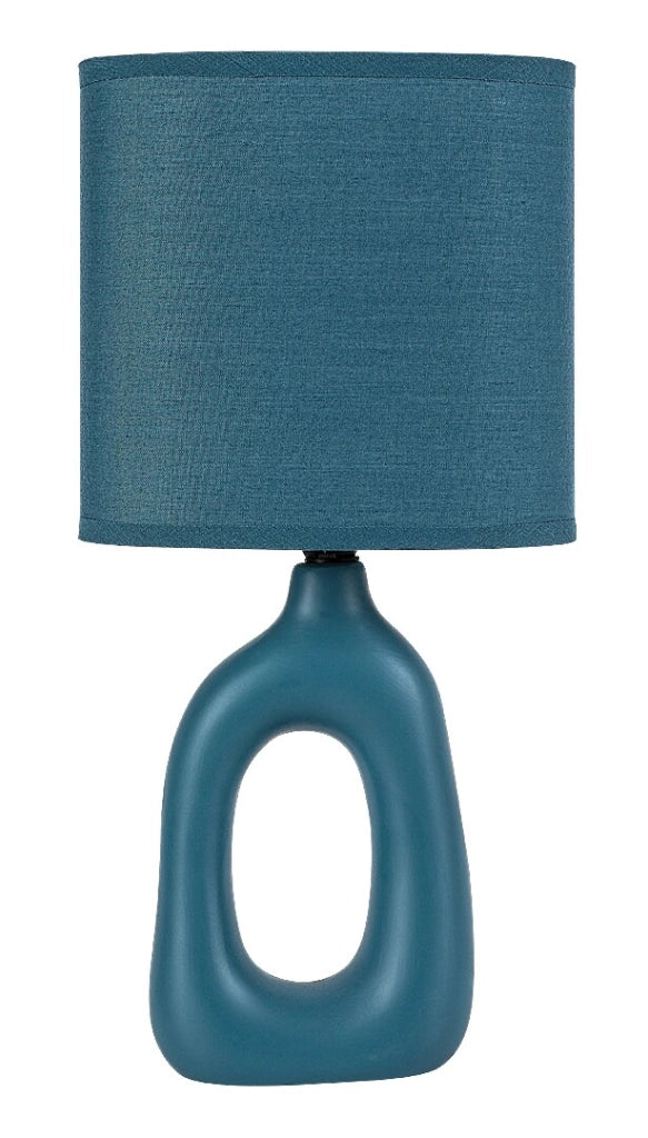 Lampada da tavolo Sylira 1xE14 blu ceramica Rabalux