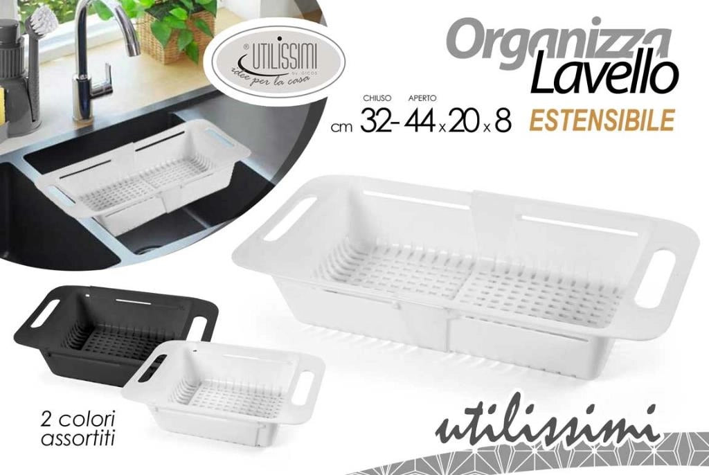 Organizza per Lavello Estensibile 44 x 20 x 8 cm 3 Colori