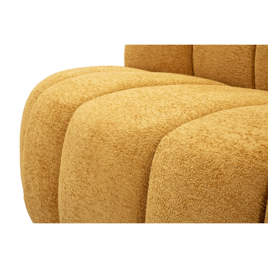 Divano VKH1061, Giallo, Spugna, 145x80x69 cm