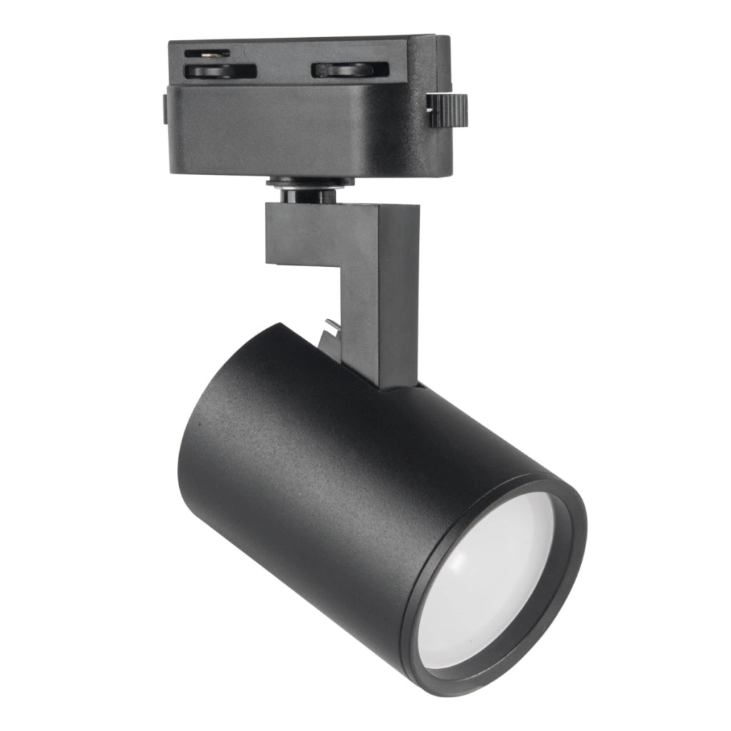 Faretto su binario 1 fase nero GU10 10W Lynx Polux