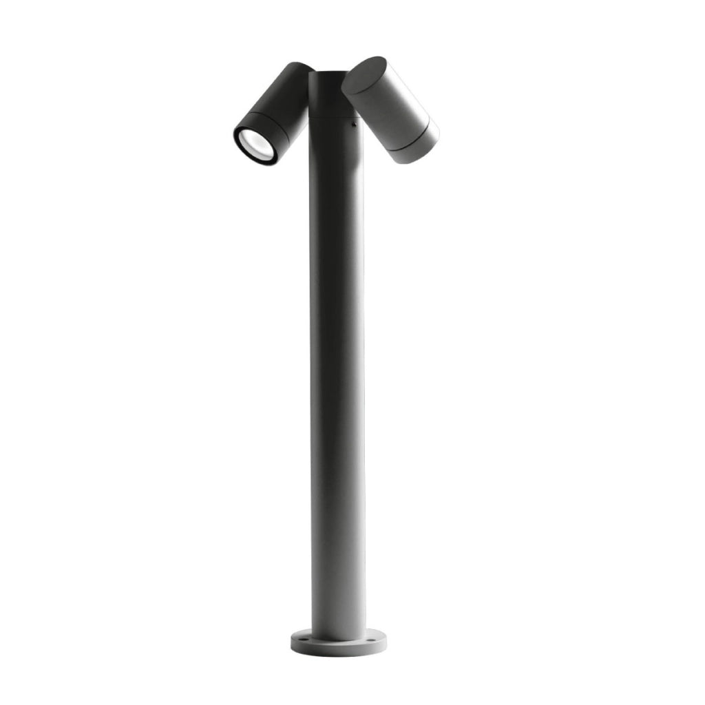 Paletto da Esterno GES1123 Struttura Alluminio Pressofuso Attacco GU10 IP65 Antracite - Gealuce