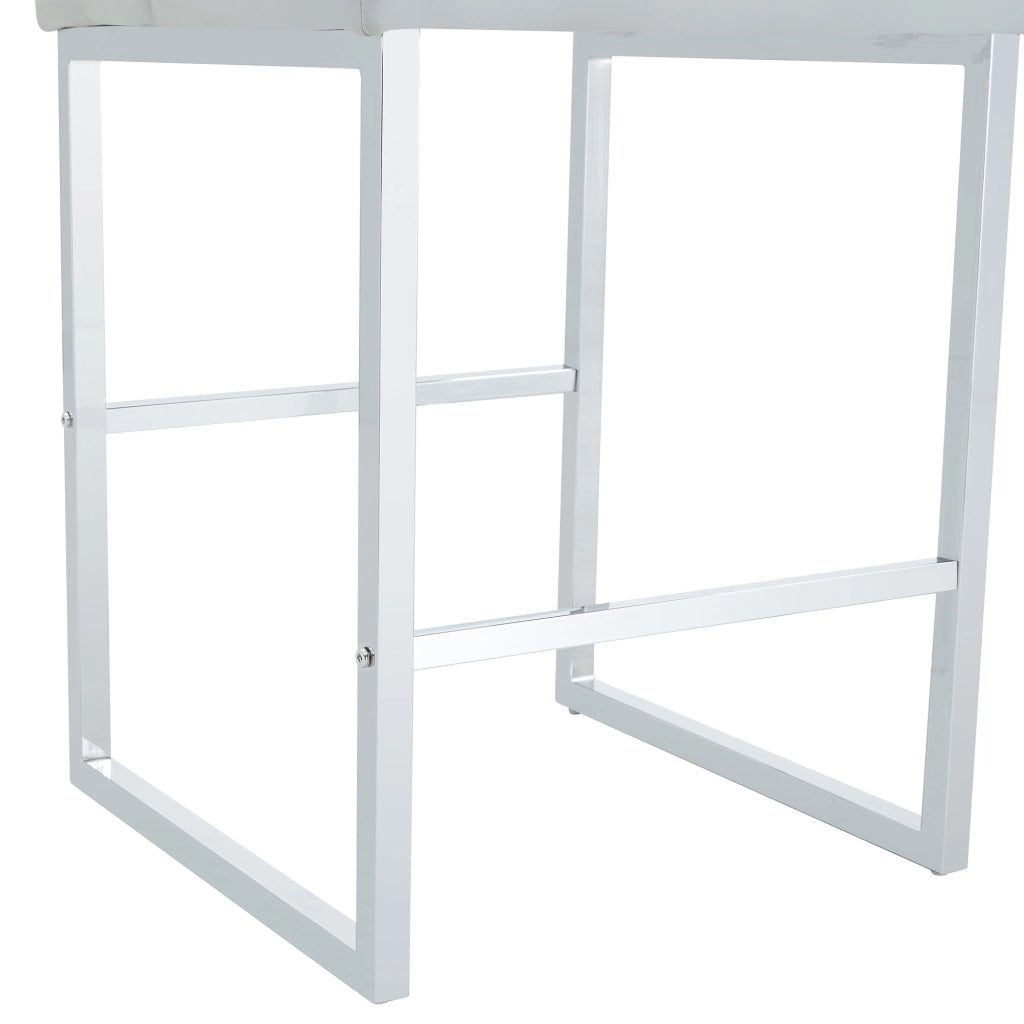 Sedie da Pranzo Set 2 Pezzi ¨C Xylo ¨C Grigio Chiaro, Gambe in Metallo, Design Moderno