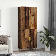 vidaXL Credenza Legno vecchio 69,5 x 34 x 180 cm Legno multistrato