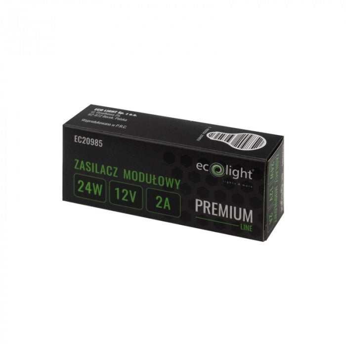 Alimentatore slim modulare PREMIUM 24W 12V IP20 Ecolight