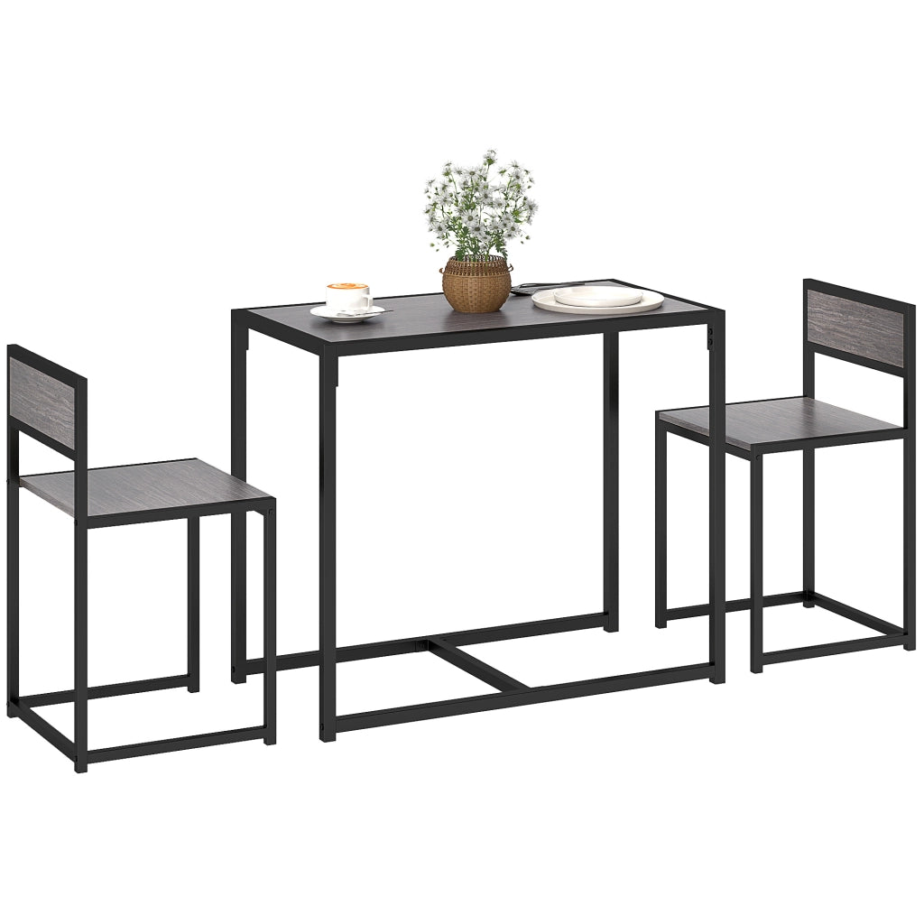 Set tavolo da bar ¨C zephmum ¨C 90x47x76 cm, grigio
