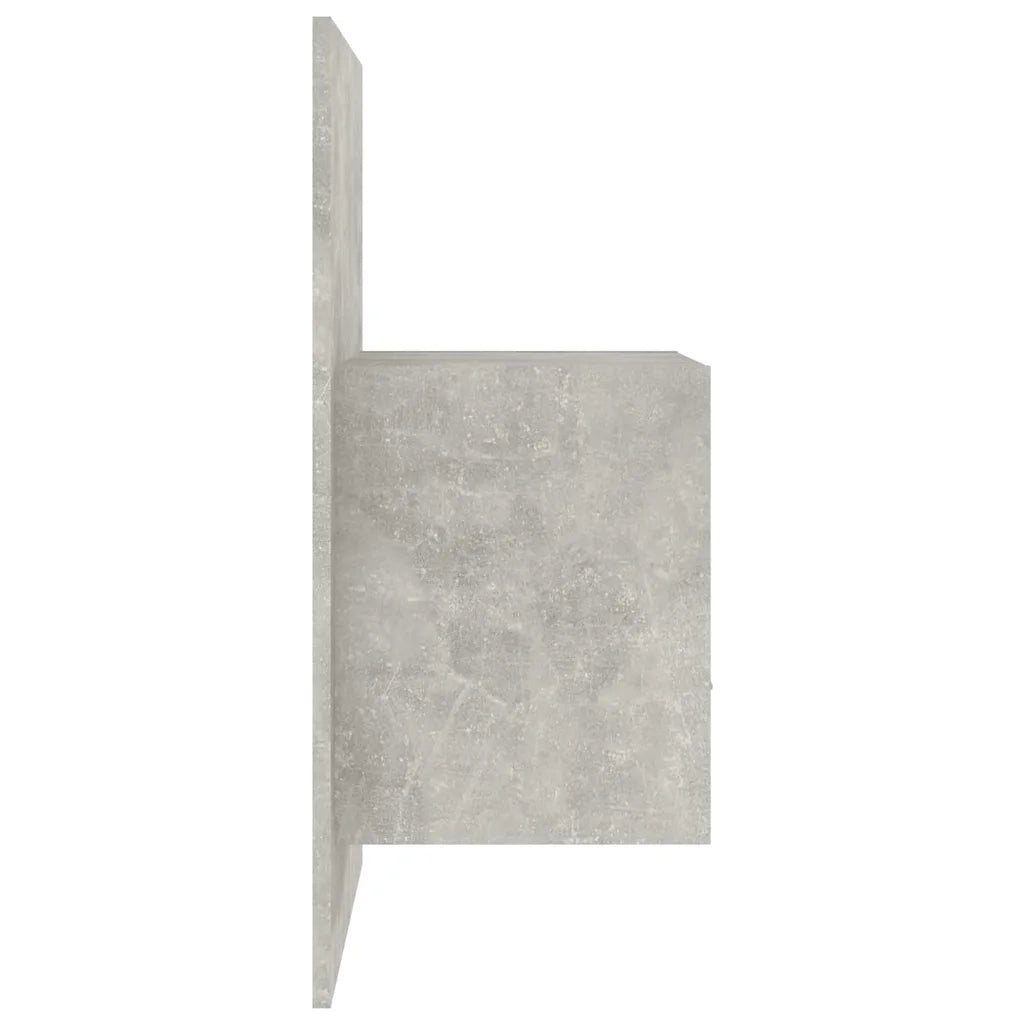 Comodini a Muro 2 pz Grigio Cemento 811016