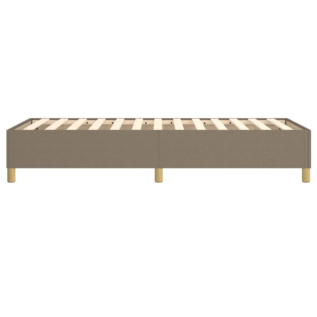 Struttura Letto a Rete a Molle-Giroletto Tortora 100x200 cm in Tessuto 688500