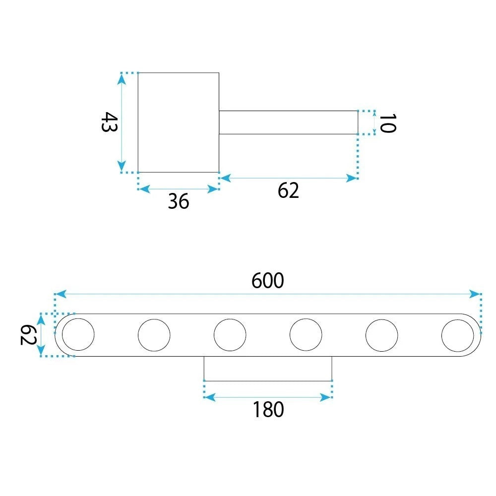 Applique Da Bagno Led Swe056-w Chrome