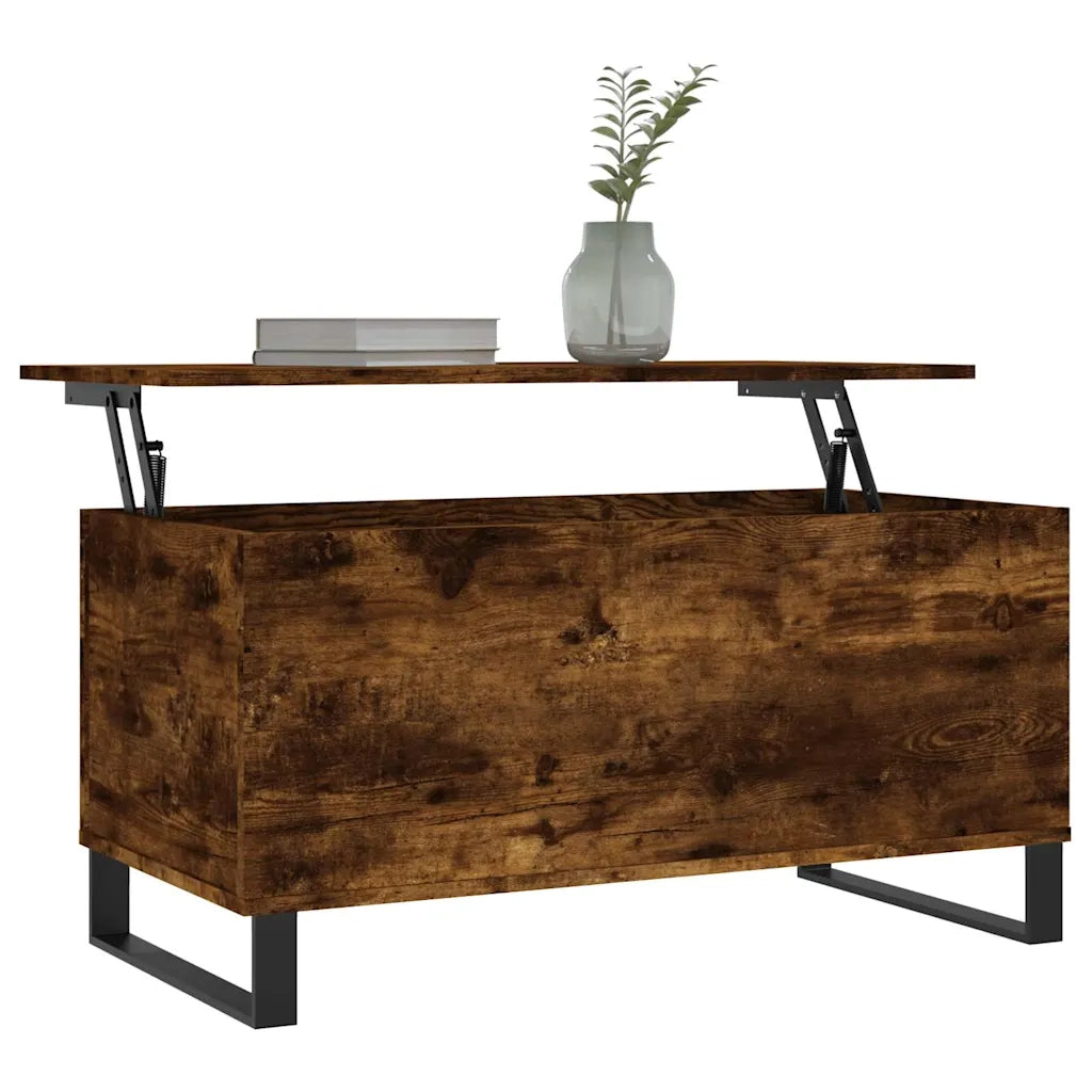 Tavolino da salotto | Tavolino da caff¨¨ | Tavolino da Soggiorno Rovere Fumo 90x44,5x45 cm Legno Multistrato