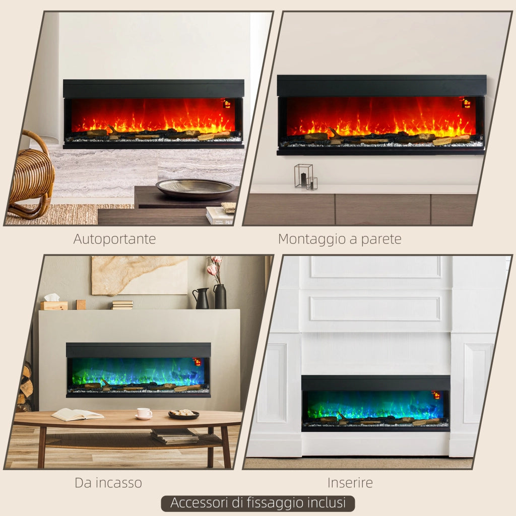 Camino Elettrico da Incasso ¨C zephmum ¨C Nero 1800W