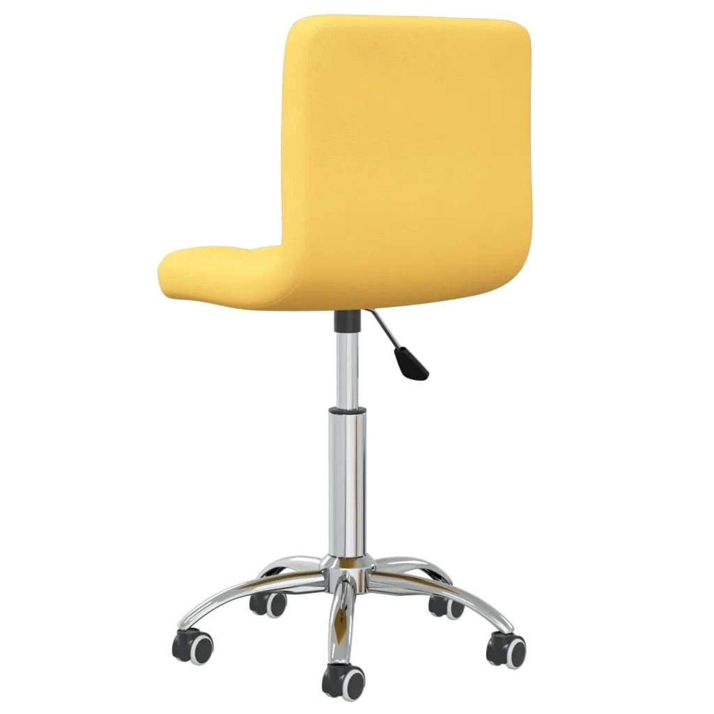 Sedia da Pranzo Girevole Giallo Senape in Tessuto cod mxl 23309