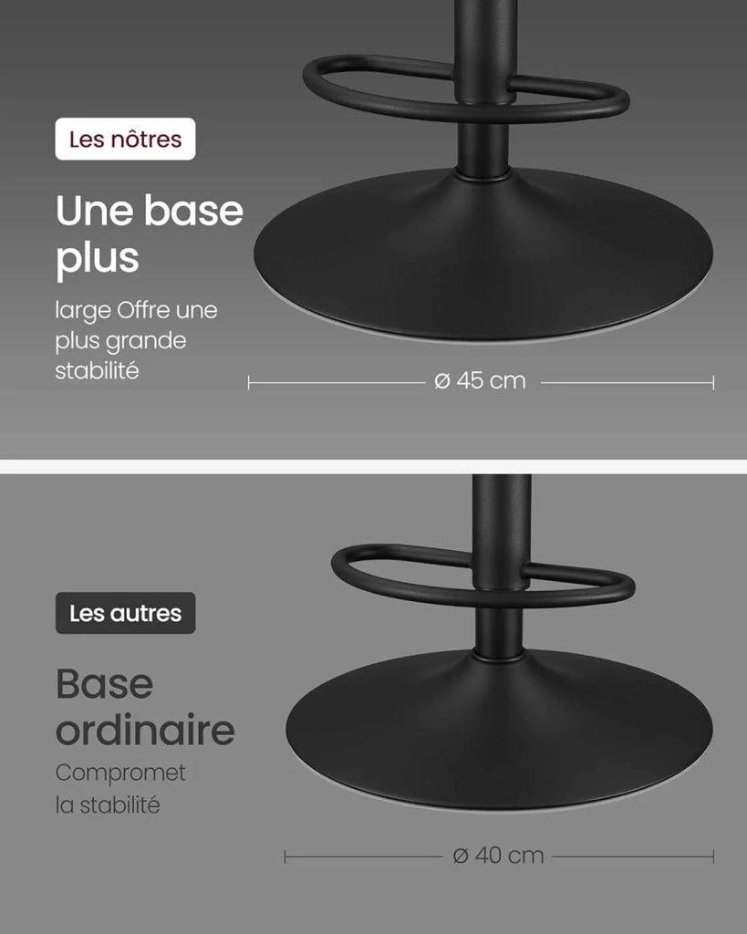 Set di 4 sgabelli da bar sedie da cucina sedute girevoli con altezza regolabile rivestimento in PU schienale e poggiapiedi bancone da pranzo acciaio grigio 12_0007744