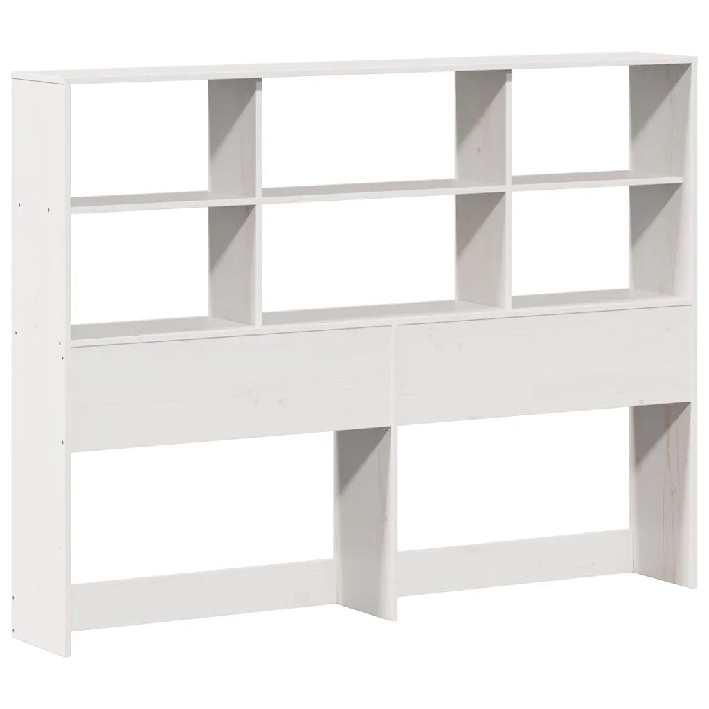 Letto Libreria senza Materasso Bianco 140x200 cm Legno di Pino 3322238