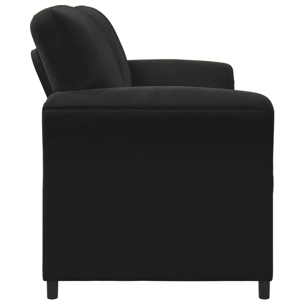 Divano a 2 Posti Nero 138 x 83 x 95 cm Velluto 42033945