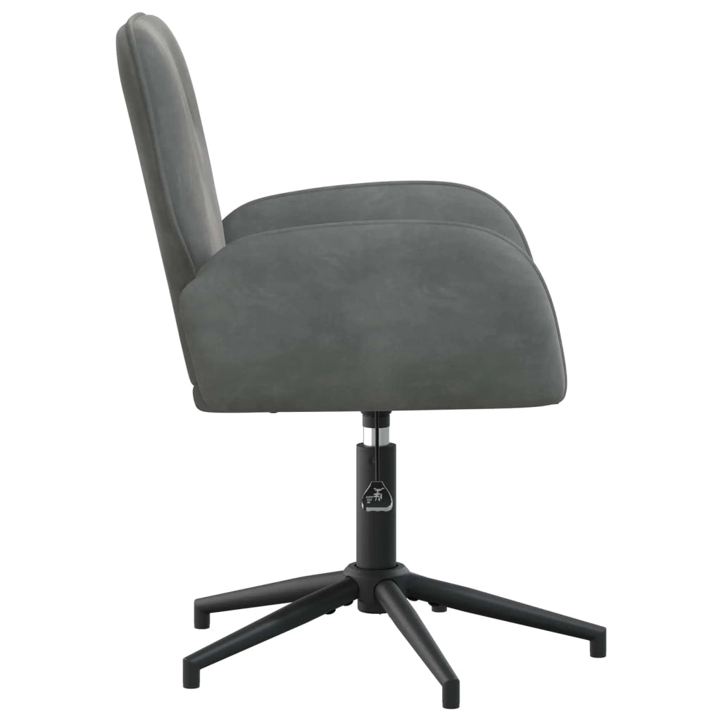 Sedia da scrivania girevole 54 x 55 x 90 cm Grigio Scuro 42034345
