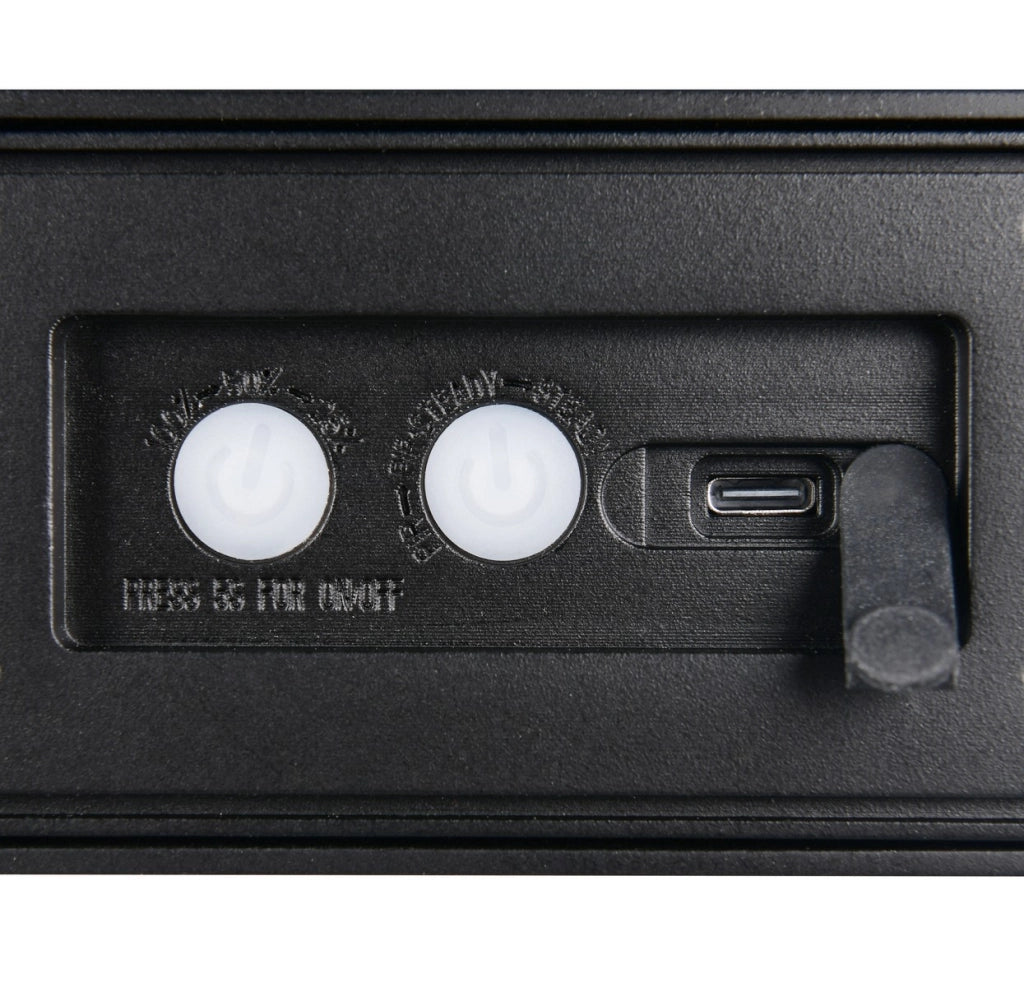 Applique da esterno LED solare nera IP44 SILVES RL