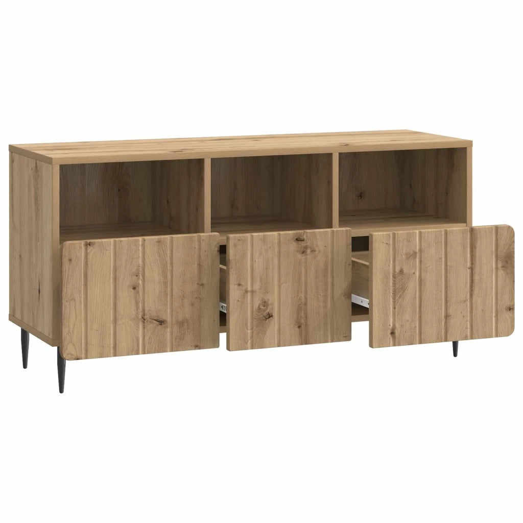 Mobile TV | Armadietto TV | Mobile Porta TV con cassetto Rovere Artigianale 102 x 34,5 x 50 cm