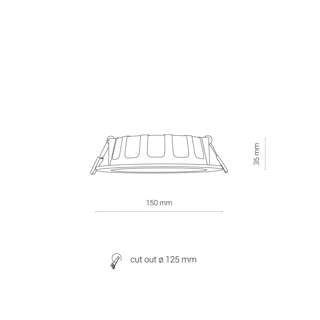 Faretto incasso LED Nowodvorski KOS 8780 10W bianco IP44