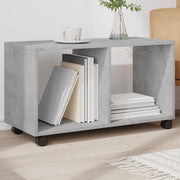 Mobiletto con Ruote Grigio Cemento 72x33x42,5 cm in Truciolato 853140