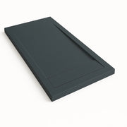 Piatto doccia Bidai con bordo 80X100 cm colore Grigio grafite RAL 7016 griglia Grigio grafite