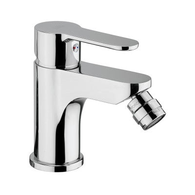 Set rubinetti lavabo e bidet Paffoni Blu cromati con scarico incluso