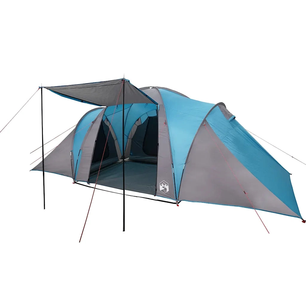 Tenda da Campeggio a Cupola per 4 Persone Blu Impermeabile 4009387