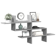 vidaXL Mensola a Muro Grigio Sonoma 124,5x18x60,5 cm in Truciolato