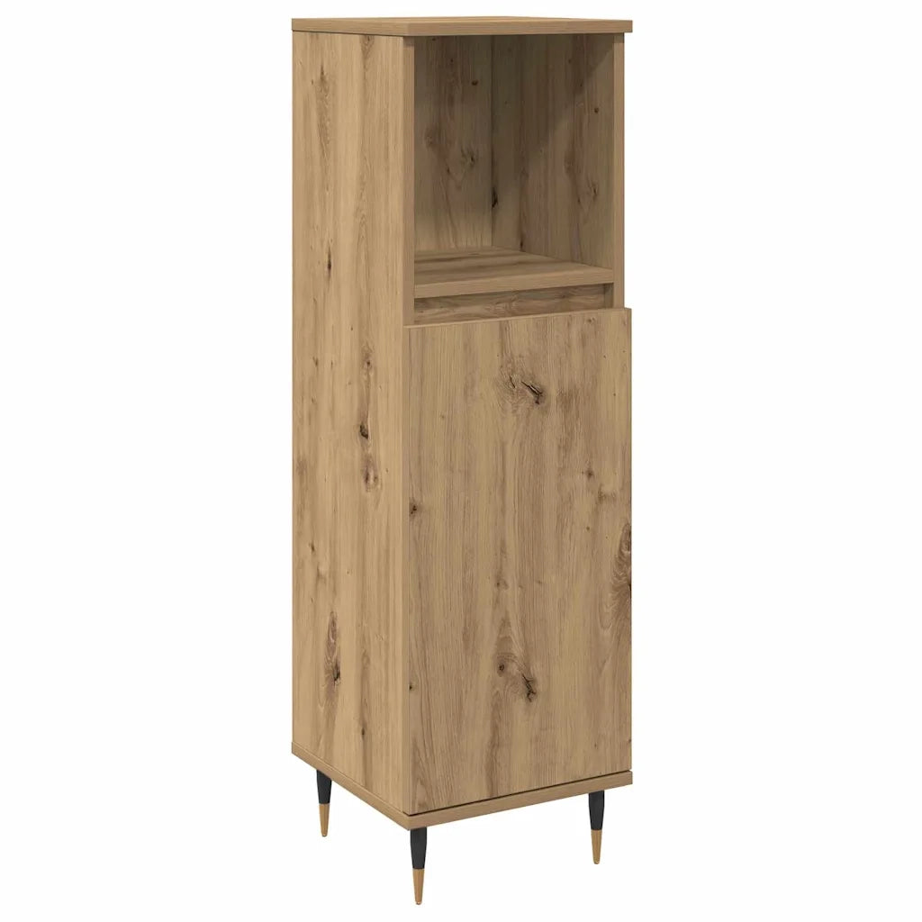 Set di mobili per il bagno con porta 3 pcs Rovere artigianale 3378514
