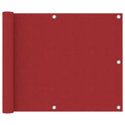Schermo per balcone schermo per la privacy 75 x 500 cm tessuto Oxford rosso 02_0010357