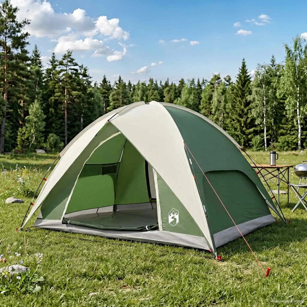 Tenda da campeggio con telo antipioggia impermeabile Verde 42028525