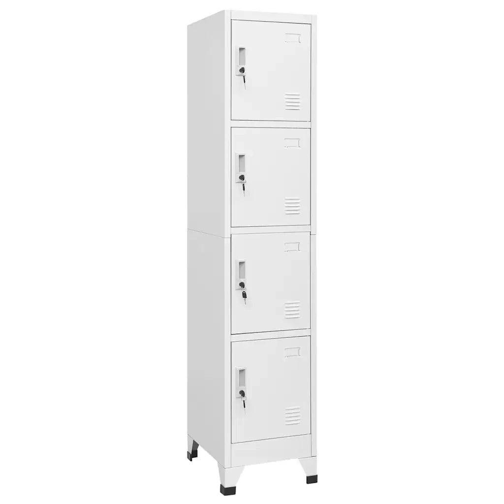 Armoire à casier avec 4 compartiments 38x45x180 cm