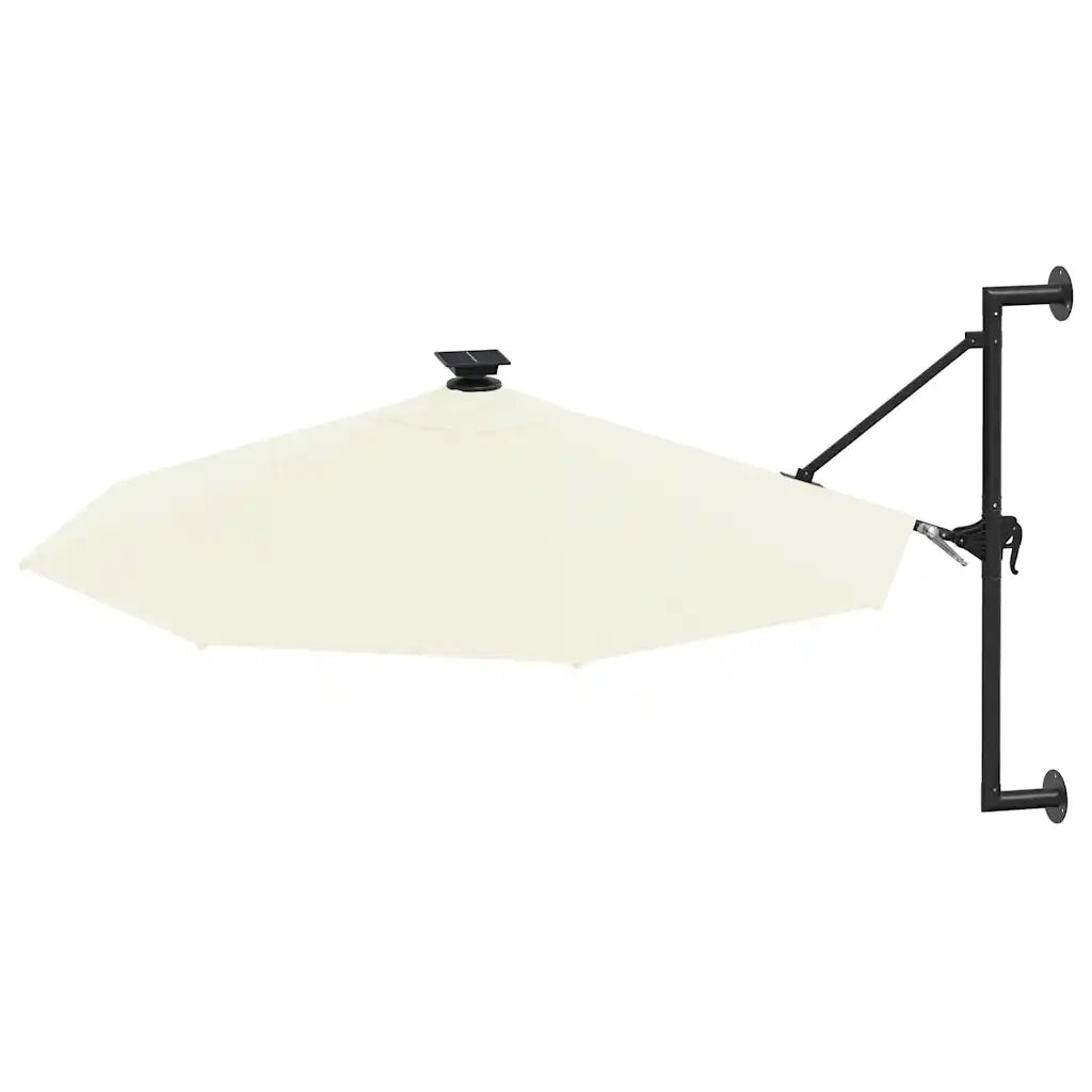 Ombrello | Parasolne da Giardino a Parete con LED 300 cm Sabbia