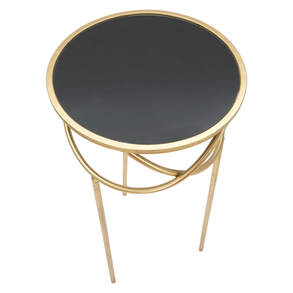 Uspall, Tavolino da Salotto Portatelefono, 40x40x80h cm Nero