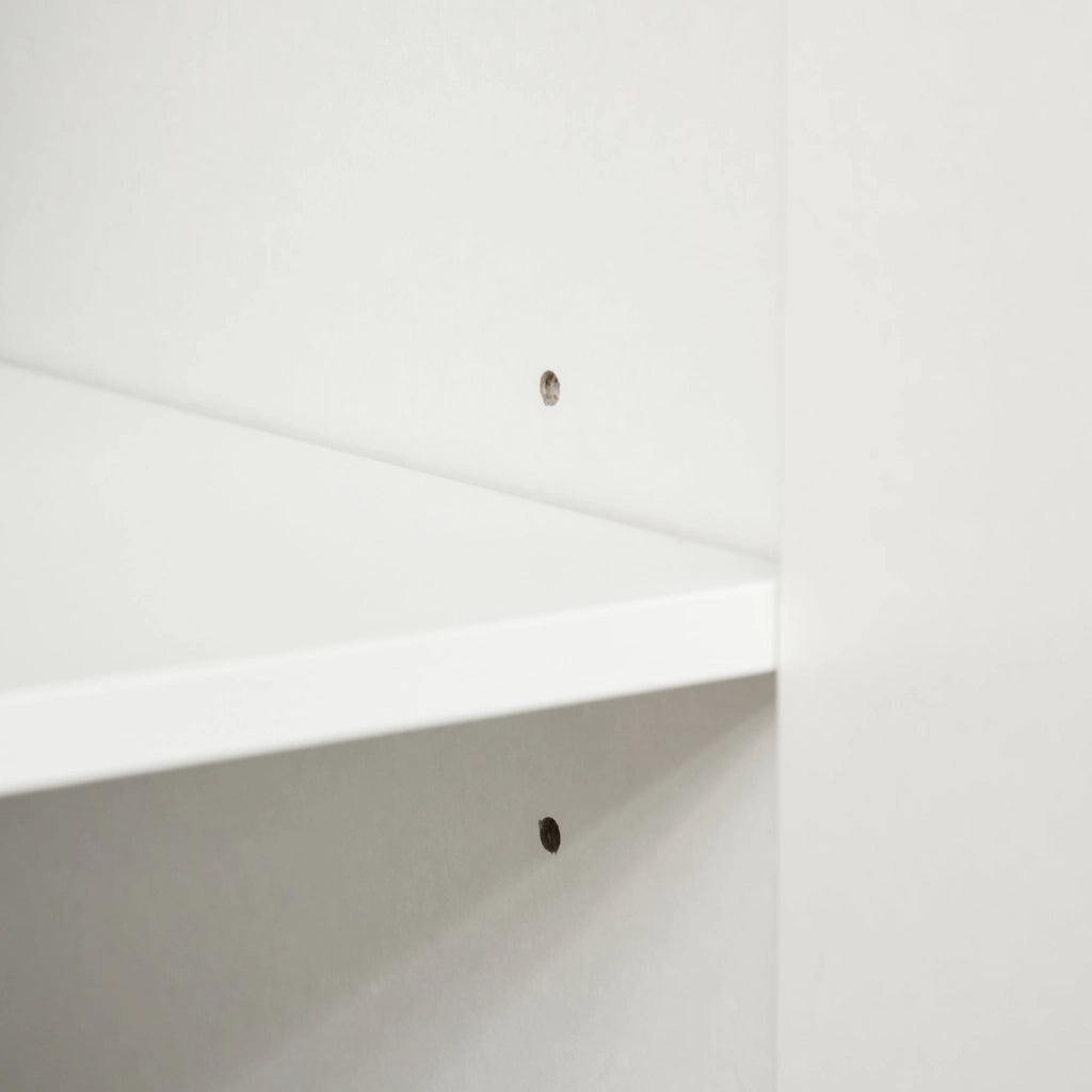 Mobile Multiuso 2 Ante 70x40x88 cm in Truciolato Bianco