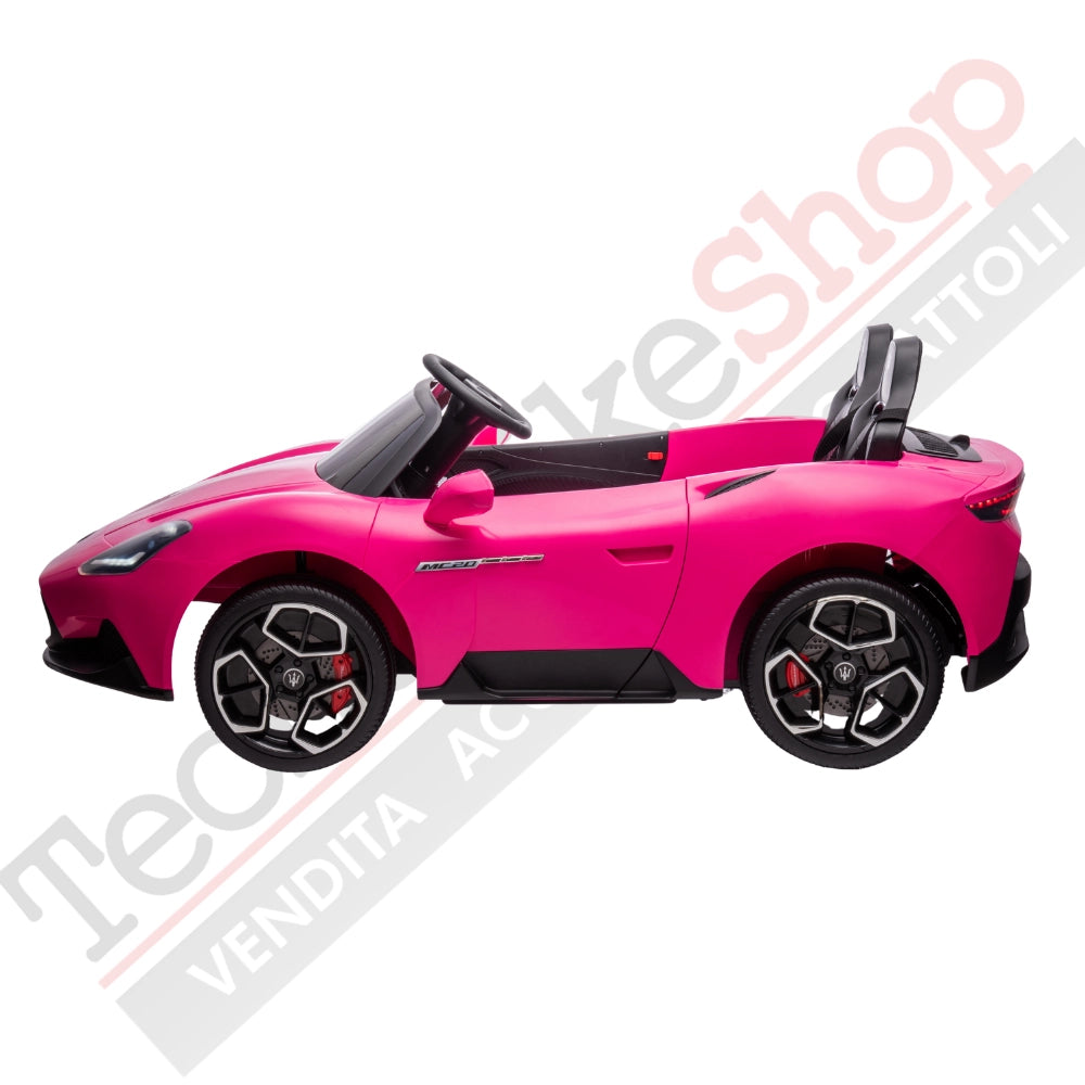 Tecnobike Shop - Auto Elettrica Per Bambini Maserati MC20 Full Optional 12V-Rosa