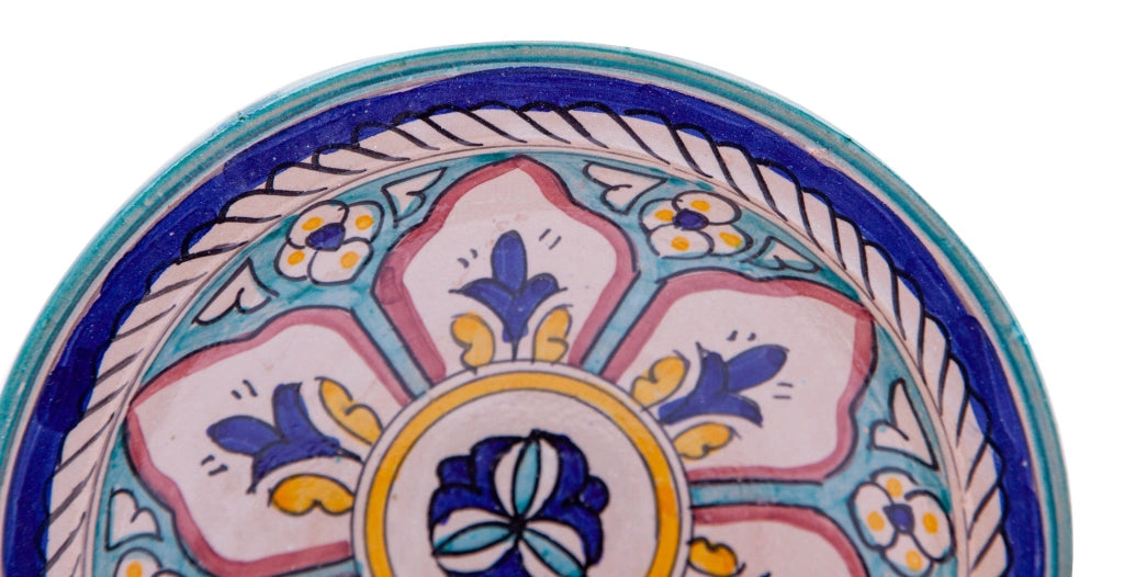 Biscottini Piatto in ceramica decorato a mano