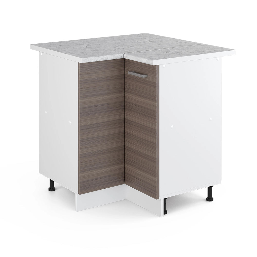Armadio universale ad angolo R-Line Grigio 75.6 cm con anta, con piano di lavoro Vicco