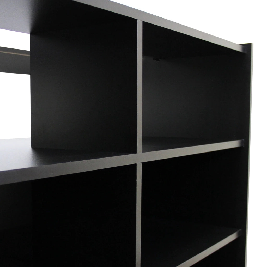 Bancone B1200 Nero da Negozio e Reception Elegante Solido Robusto con Ripiani