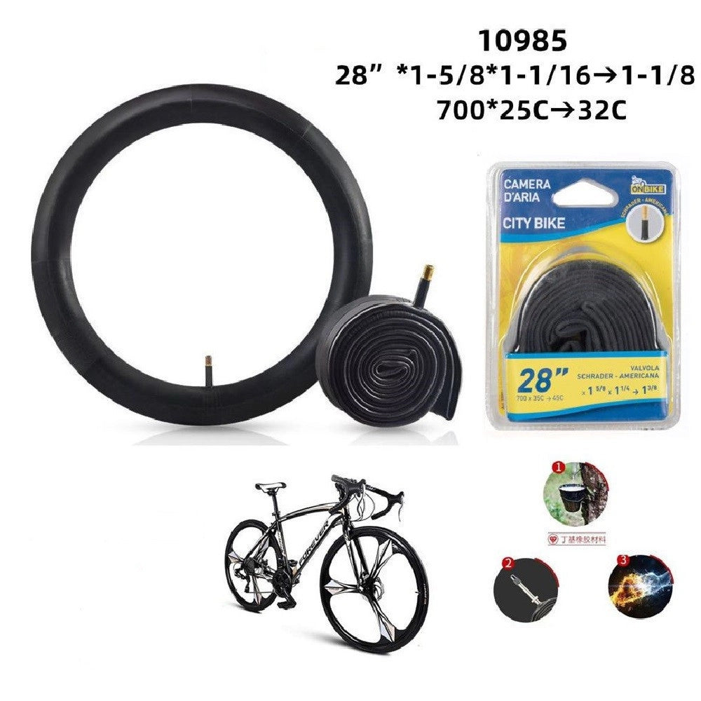 Trade Shop - Camera D'aria Bici 28" 700 X 25c 32c X1 5/8 X1 1/16 1 1/8 Valvola Schrader 10985 -