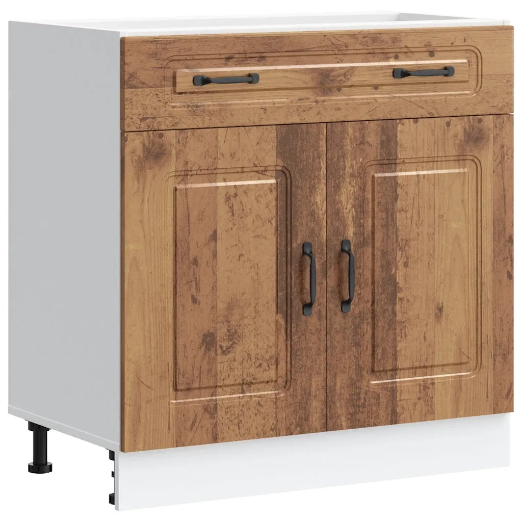 vidaXL Base da Cucina Kalmar Legno Vecchio in Legno Multistrato